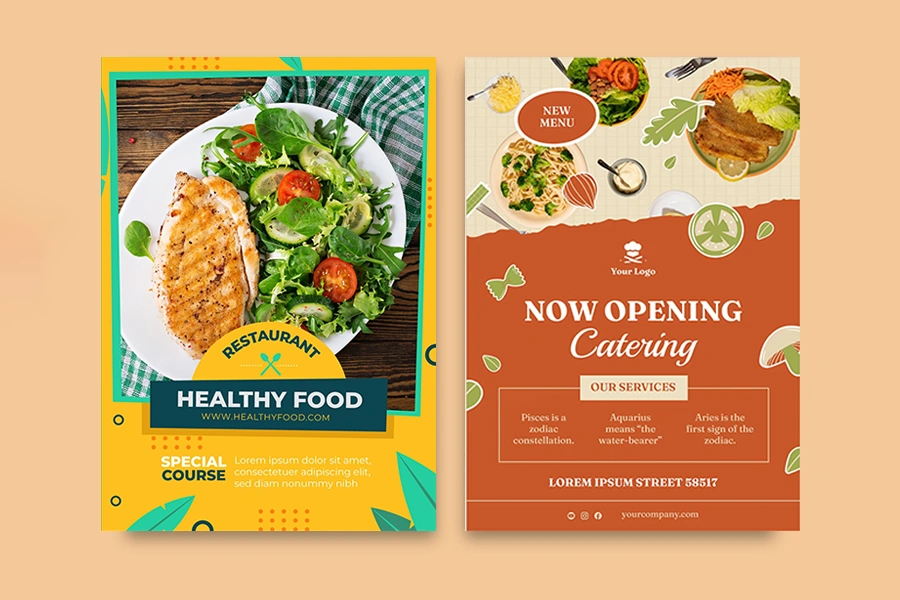 catering-and-healthy-food-flyer